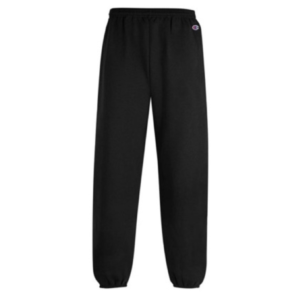 Champion Youth Black Powerblend ECO Fleece Closed Bottom Pants